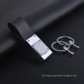 Hot Selling High Quality Keyring Double Rings Detachable Leather Key chain